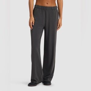 Women's Cozy Earth Gray Wide-Leg Pants